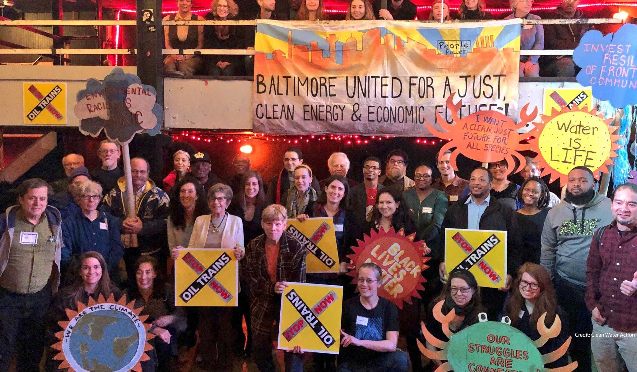 Baltimore resident rally to stop oil train infrastructure