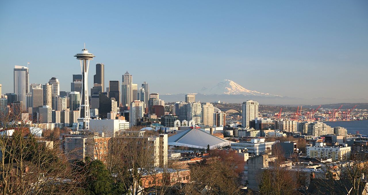 Seattle Skyline view from Queen Anne Hill.