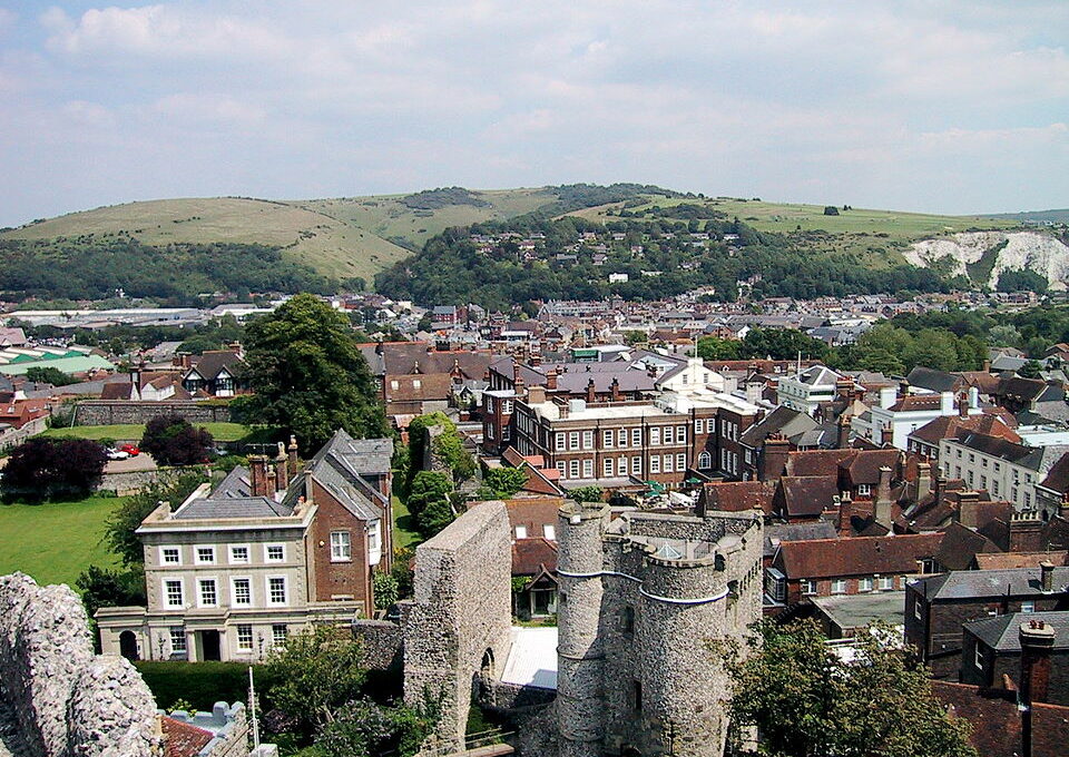 Lewes viewed from Lewes Castle