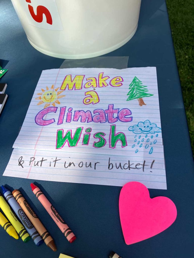 Paper that reads, make a climate wish